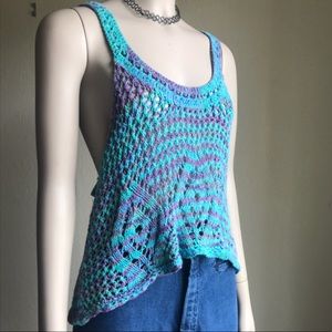 Free people knit tank top size large